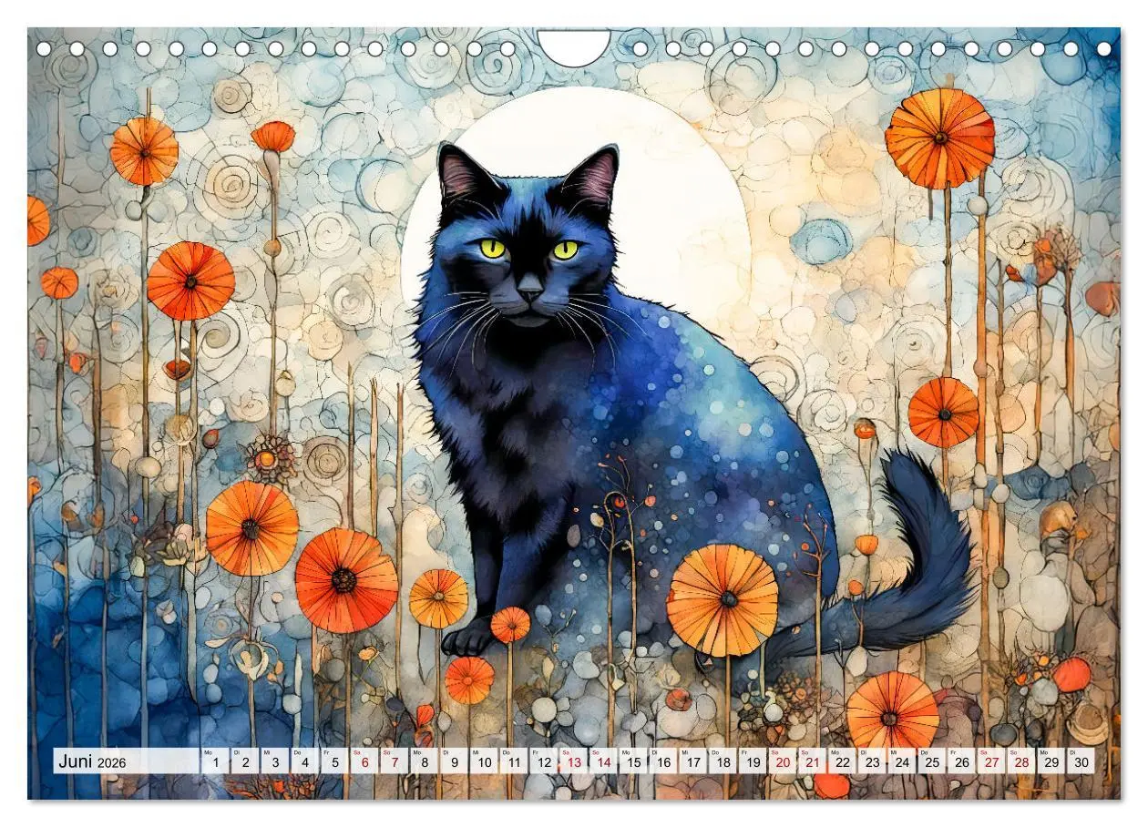 Bild: 9783457263525 | Katzenzauber - Katzenkalender mit stimmungsvollen Bildern...
